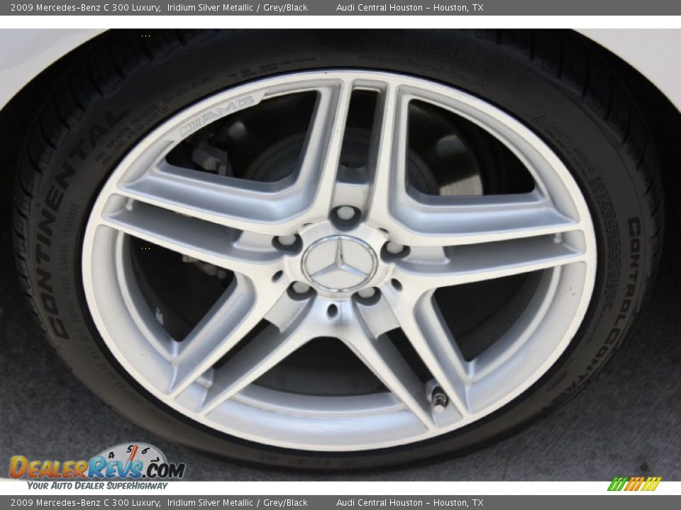 2009 Mercedes-Benz C 300 Luxury Iridium Silver Metallic / Grey/Black Photo #10