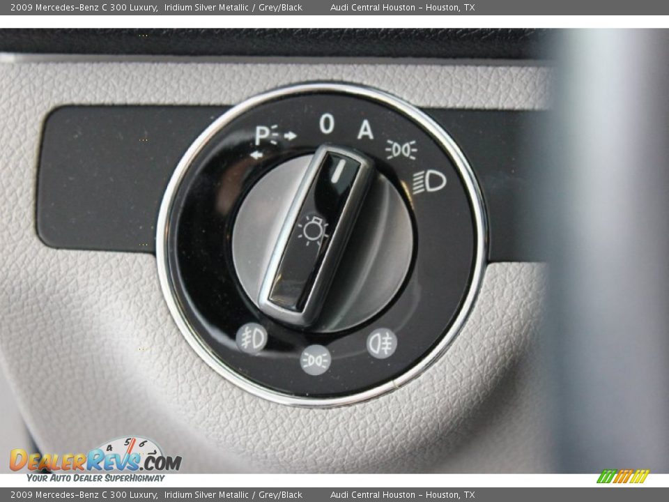 2009 Mercedes-Benz C 300 Luxury Iridium Silver Metallic / Grey/Black Photo #27
