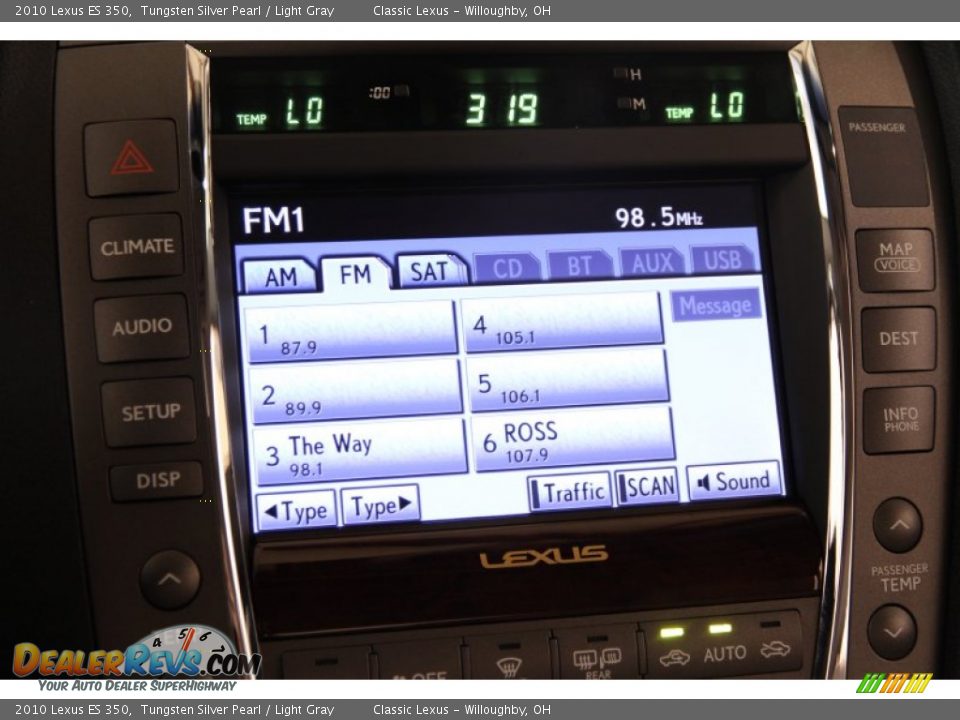 2010 Lexus ES 350 Tungsten Silver Pearl / Light Gray Photo #18