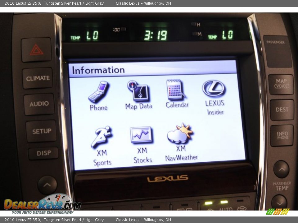 2010 Lexus ES 350 Tungsten Silver Pearl / Light Gray Photo #24