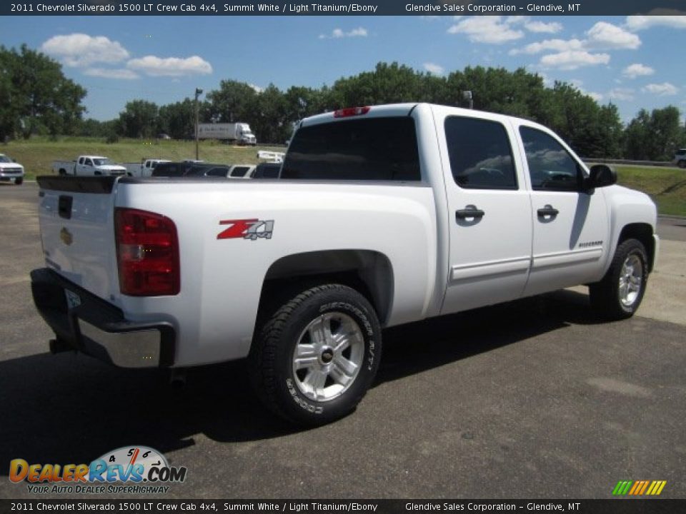 2011 Chevrolet Silverado 1500 LT Crew Cab 4x4 Summit White / Light Titanium/Ebony Photo #3