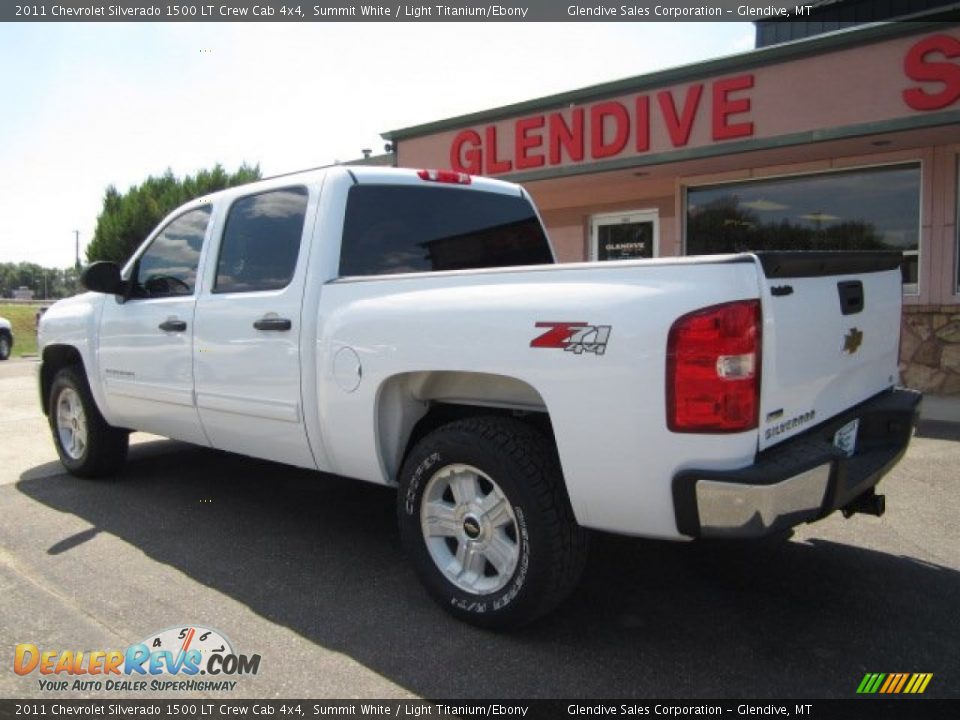 2011 Chevrolet Silverado 1500 LT Crew Cab 4x4 Summit White / Light Titanium/Ebony Photo #4