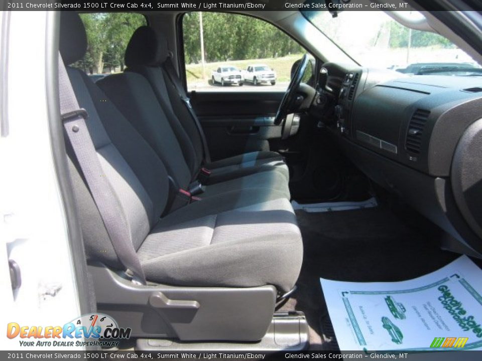 2011 Chevrolet Silverado 1500 LT Crew Cab 4x4 Summit White / Light Titanium/Ebony Photo #11