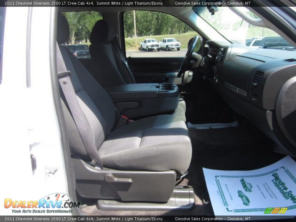 2011 Chevrolet Silverado 1500 LT Crew Cab 4x4 Summit White / Light Titanium/Ebony Photo #12