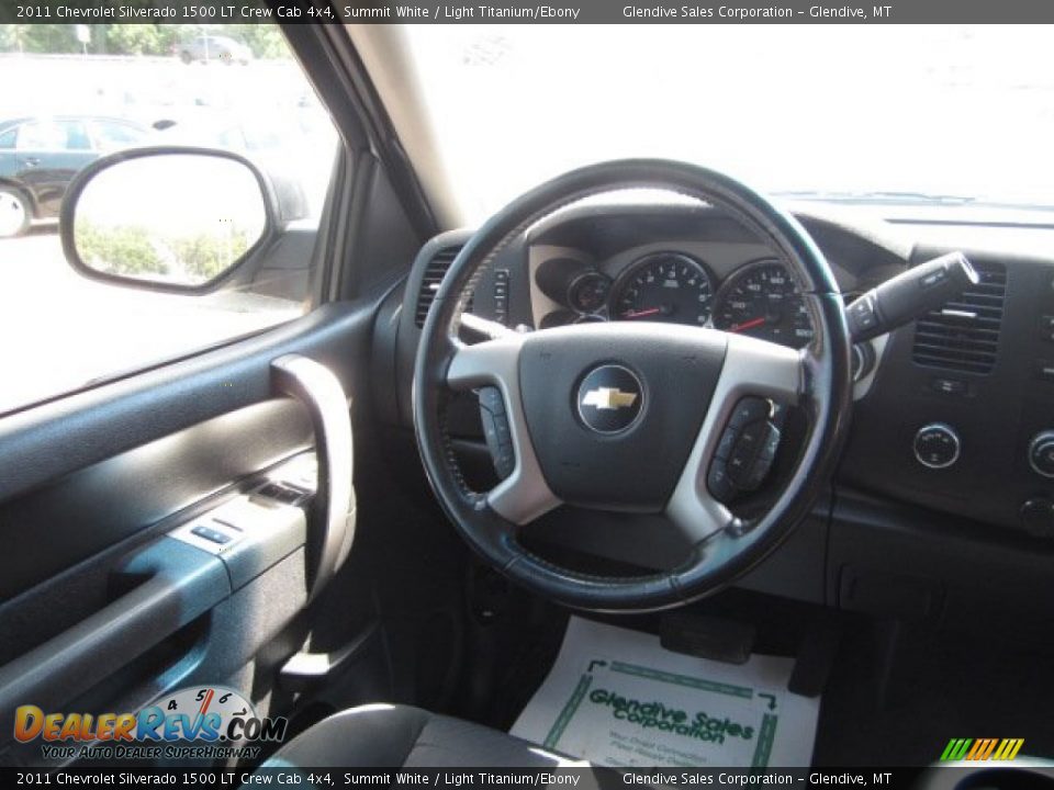2011 Chevrolet Silverado 1500 LT Crew Cab 4x4 Summit White / Light Titanium/Ebony Photo #16