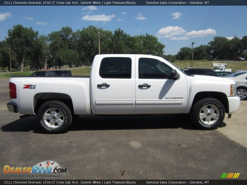 2011 Chevrolet Silverado 1500 LT Crew Cab 4x4 Summit White / Light Titanium/Ebony Photo #22