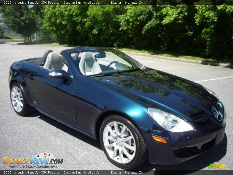 2006 Mercedes-Benz SLK 350 Roadster Caspian Blue Metallic / Ash Photo #1