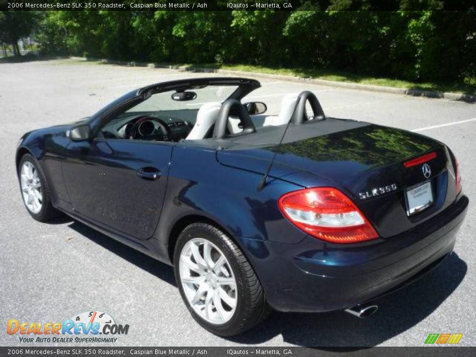 2006 Mercedes-Benz SLK 350 Roadster Caspian Blue Metallic / Ash Photo #3