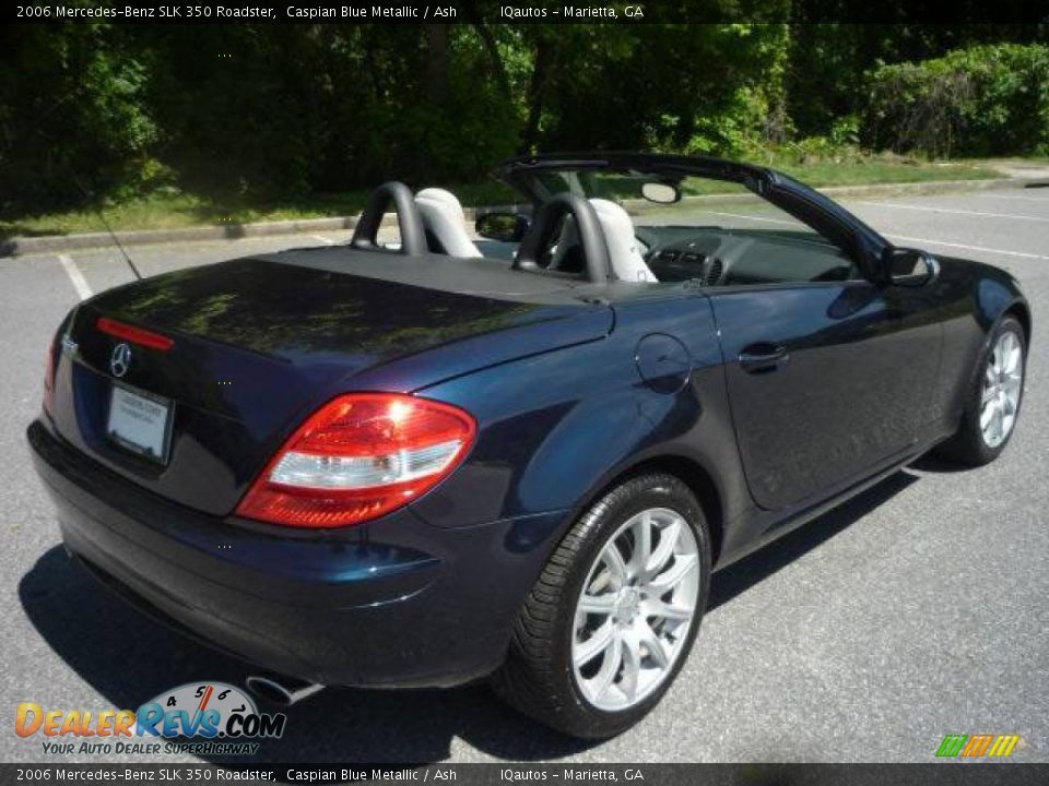 2006 Mercedes-Benz SLK 350 Roadster Caspian Blue Metallic / Ash Photo #4