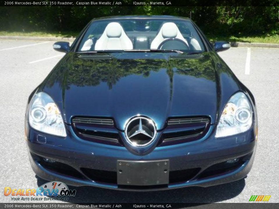 2006 Mercedes-Benz SLK 350 Roadster Caspian Blue Metallic / Ash Photo #5