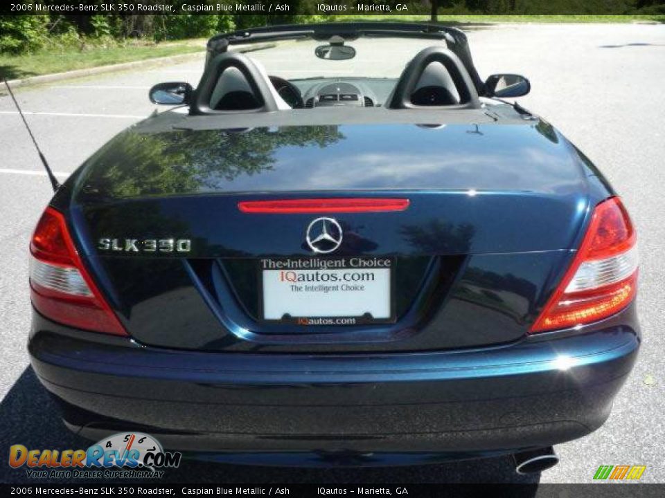 2006 Mercedes-Benz SLK 350 Roadster Caspian Blue Metallic / Ash Photo #6