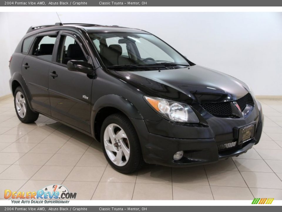 2004 Pontiac Vibe AWD Abyss Black / Graphite Photo #1