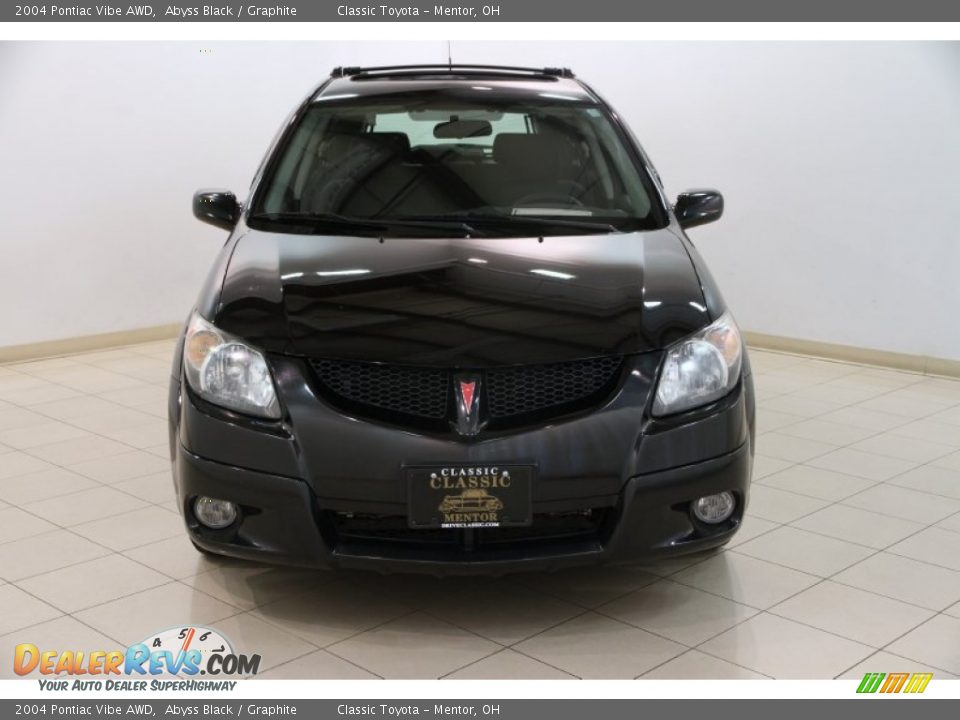 2004 Pontiac Vibe AWD Abyss Black / Graphite Photo #2
