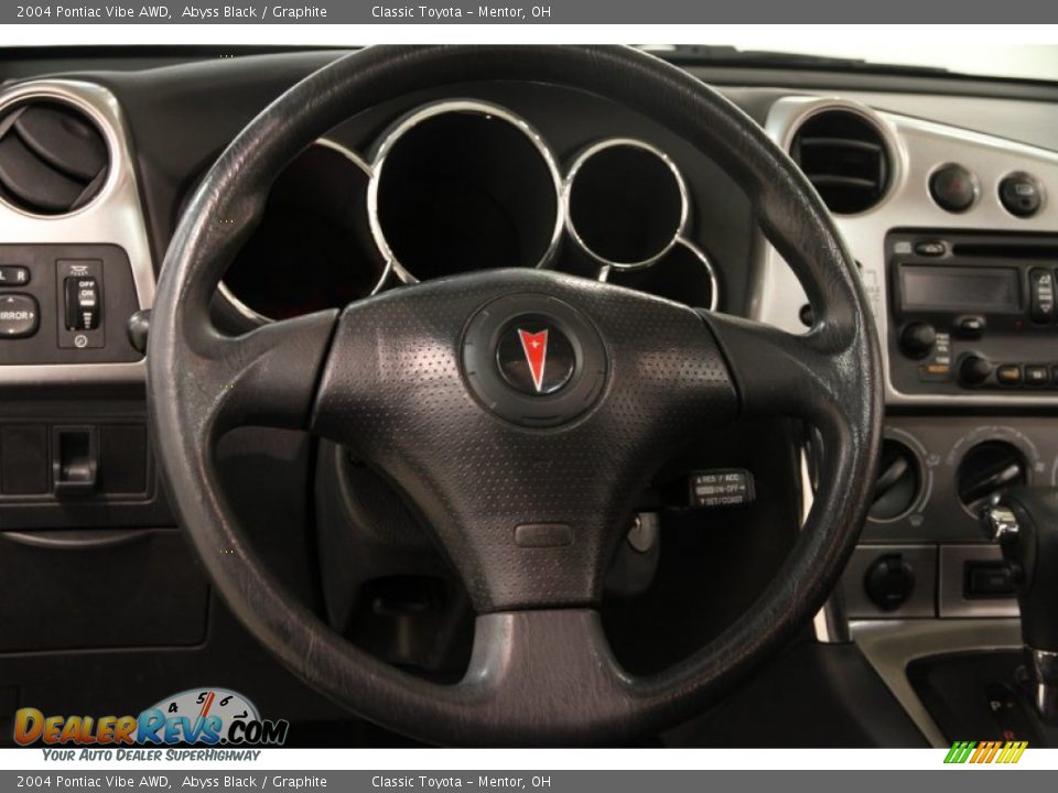 2004 Pontiac Vibe AWD Abyss Black / Graphite Photo #6