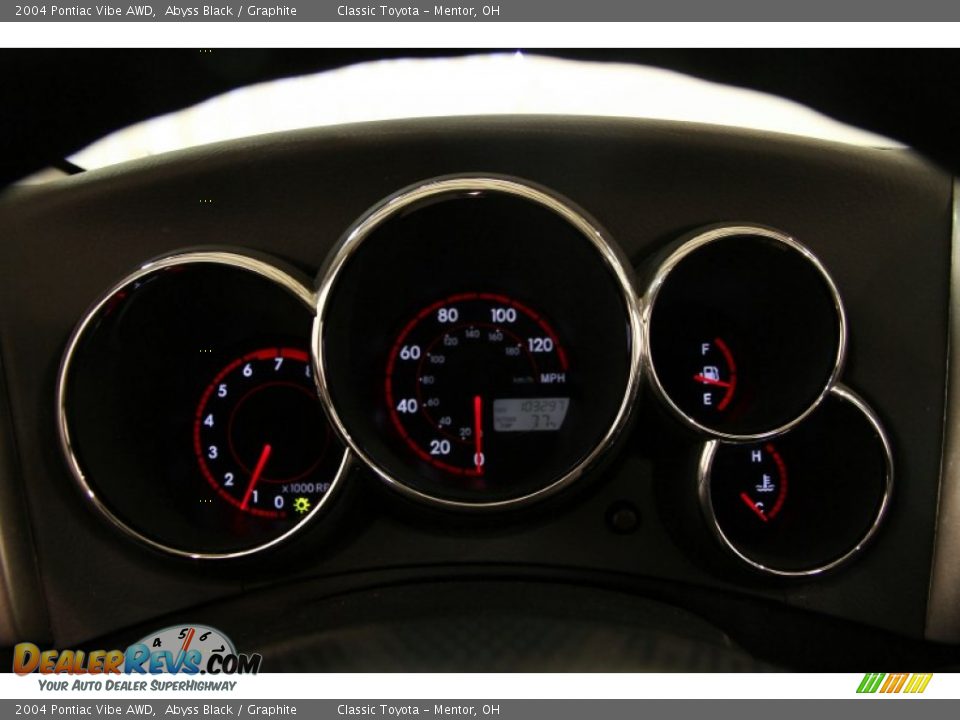 2004 Pontiac Vibe AWD Abyss Black / Graphite Photo #7