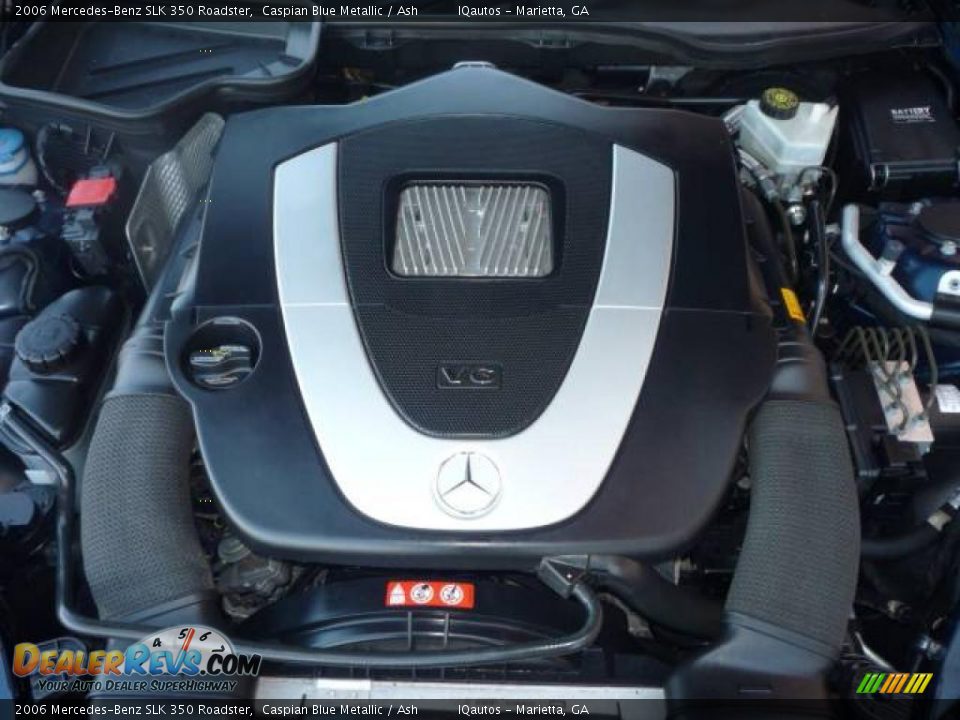 2006 Mercedes-Benz SLK 350 Roadster Caspian Blue Metallic / Ash Photo #9