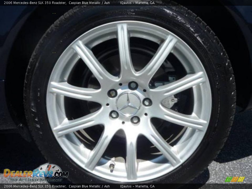 2006 Mercedes-Benz SLK 350 Roadster Caspian Blue Metallic / Ash Photo #10