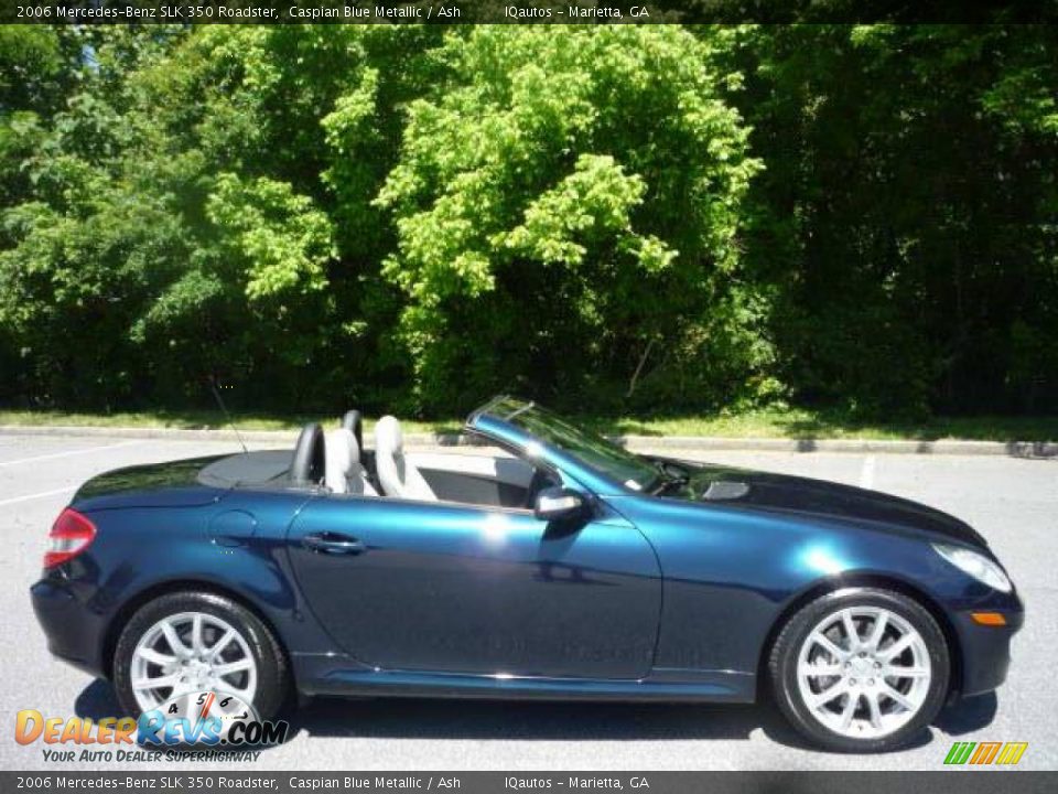 2006 Mercedes-Benz SLK 350 Roadster Caspian Blue Metallic / Ash Photo #11