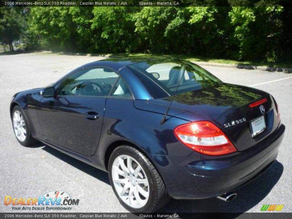 2006 Mercedes-Benz SLK 350 Roadster Caspian Blue Metallic / Ash Photo #14