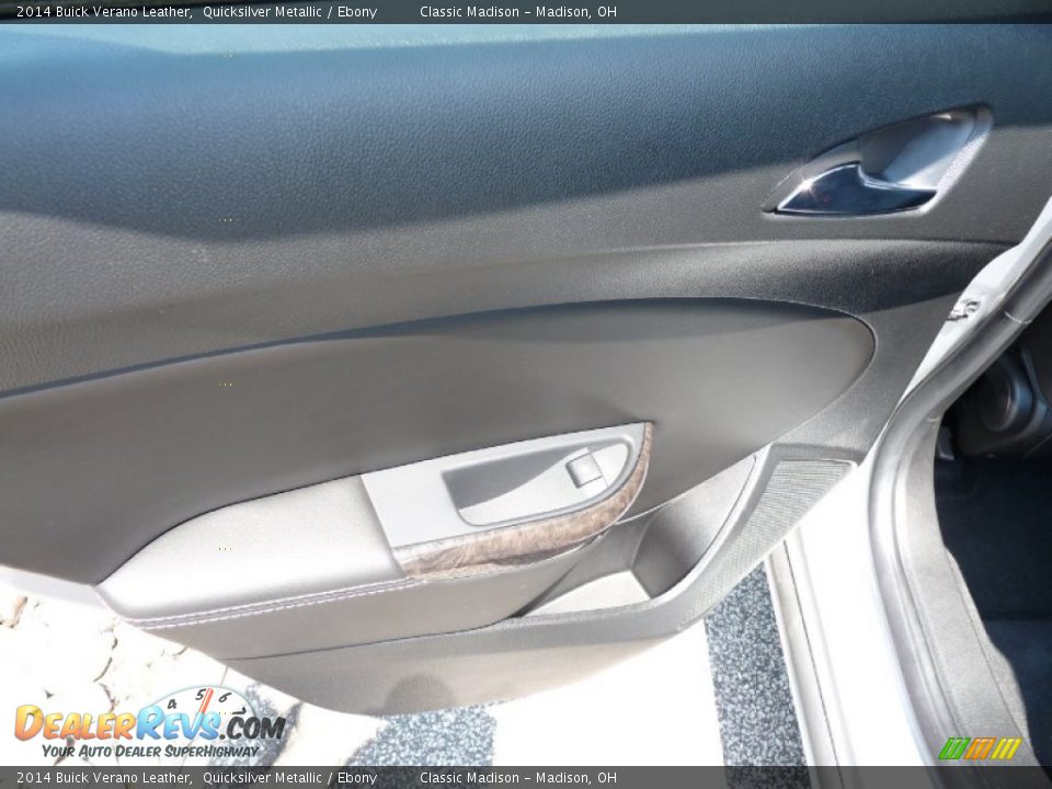 2014 Buick Verano Leather Quicksilver Metallic / Ebony Photo #11