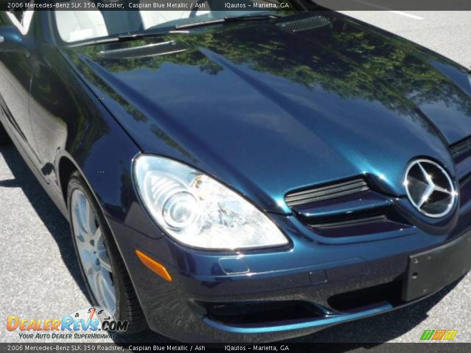 2006 Mercedes-Benz SLK 350 Roadster Caspian Blue Metallic / Ash Photo #15