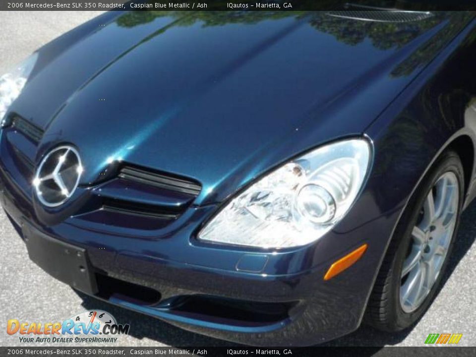 2006 Mercedes-Benz SLK 350 Roadster Caspian Blue Metallic / Ash Photo #16