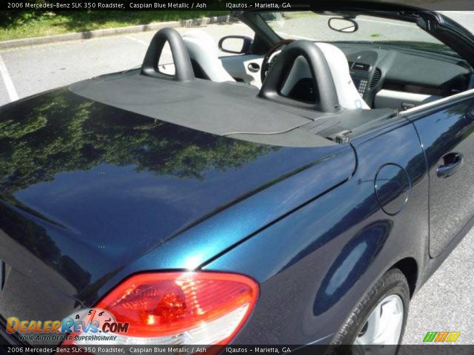 2006 Mercedes-Benz SLK 350 Roadster Caspian Blue Metallic / Ash Photo #17