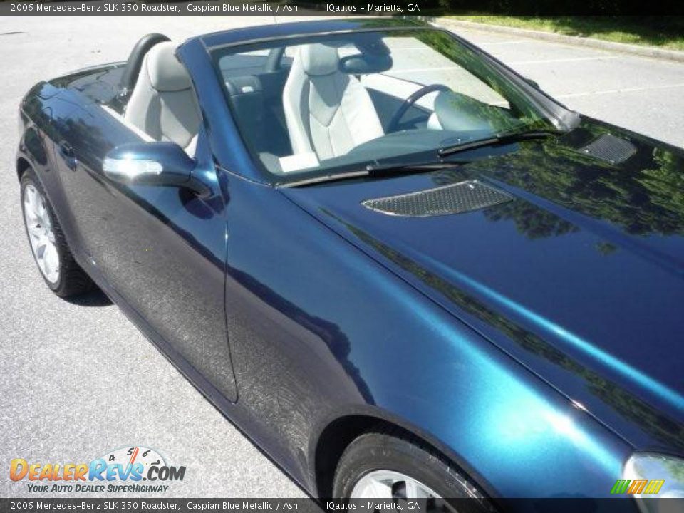 2006 Mercedes-Benz SLK 350 Roadster Caspian Blue Metallic / Ash Photo #19