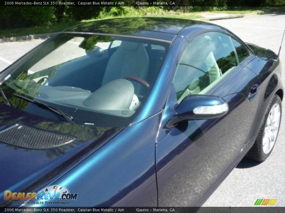 2006 Mercedes-Benz SLK 350 Roadster Caspian Blue Metallic / Ash Photo #20