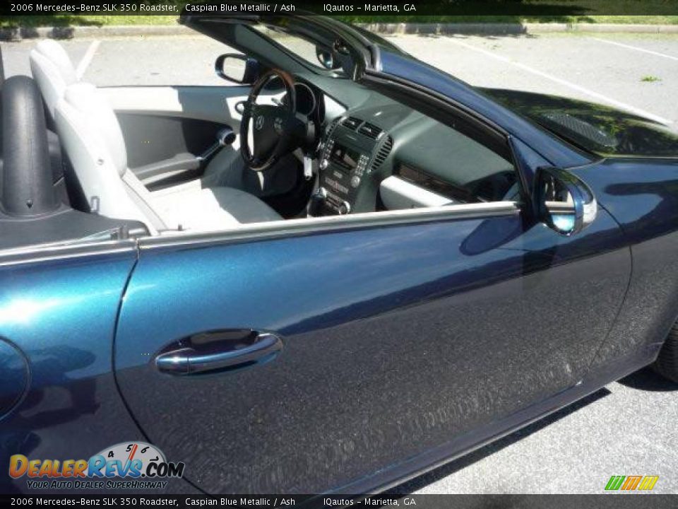 2006 Mercedes-Benz SLK 350 Roadster Caspian Blue Metallic / Ash Photo #22