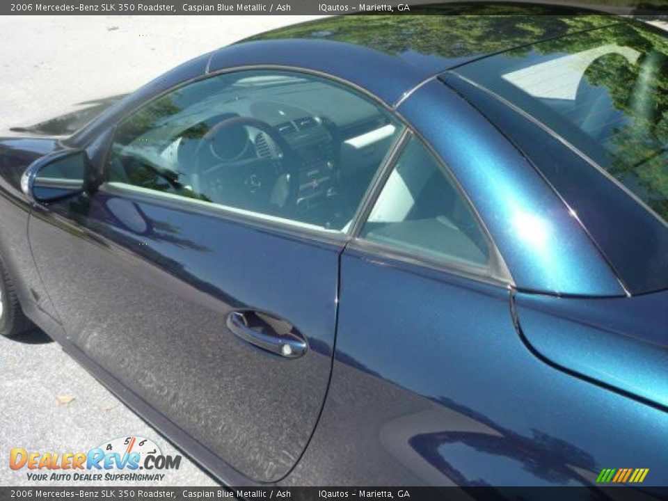 2006 Mercedes-Benz SLK 350 Roadster Caspian Blue Metallic / Ash Photo #24