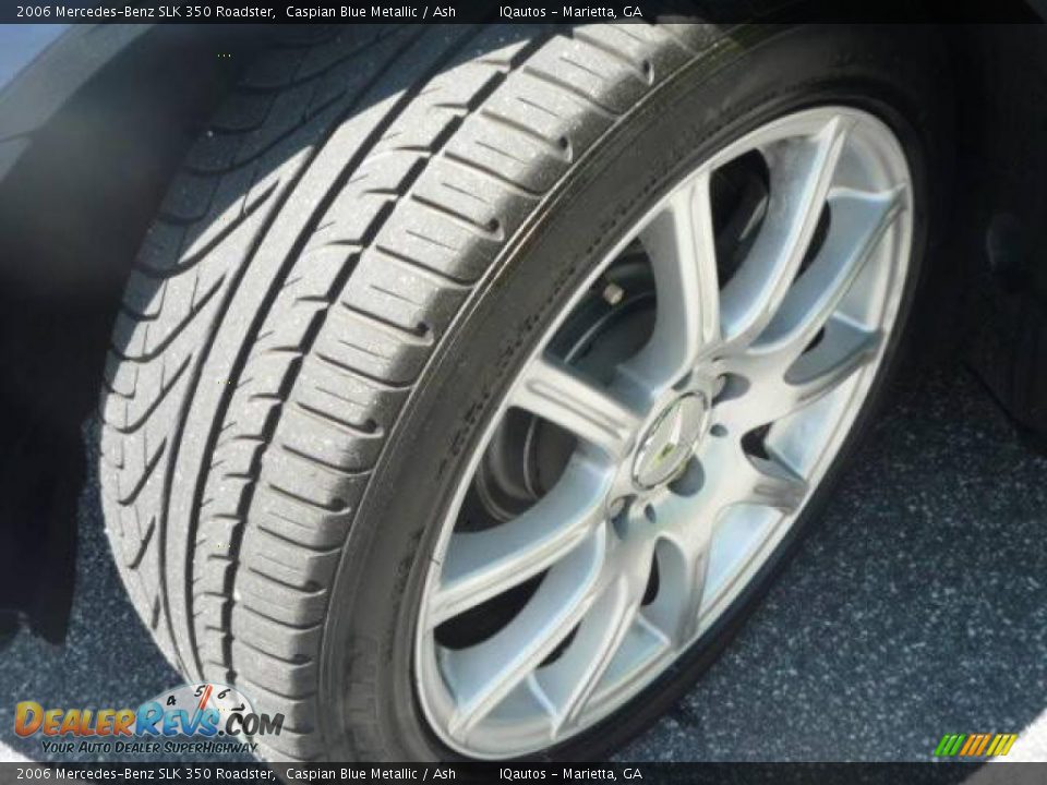 2006 Mercedes-Benz SLK 350 Roadster Caspian Blue Metallic / Ash Photo #27