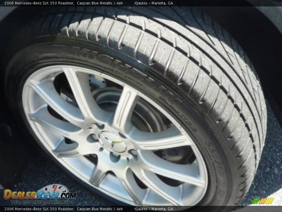2006 Mercedes-Benz SLK 350 Roadster Caspian Blue Metallic / Ash Photo #28