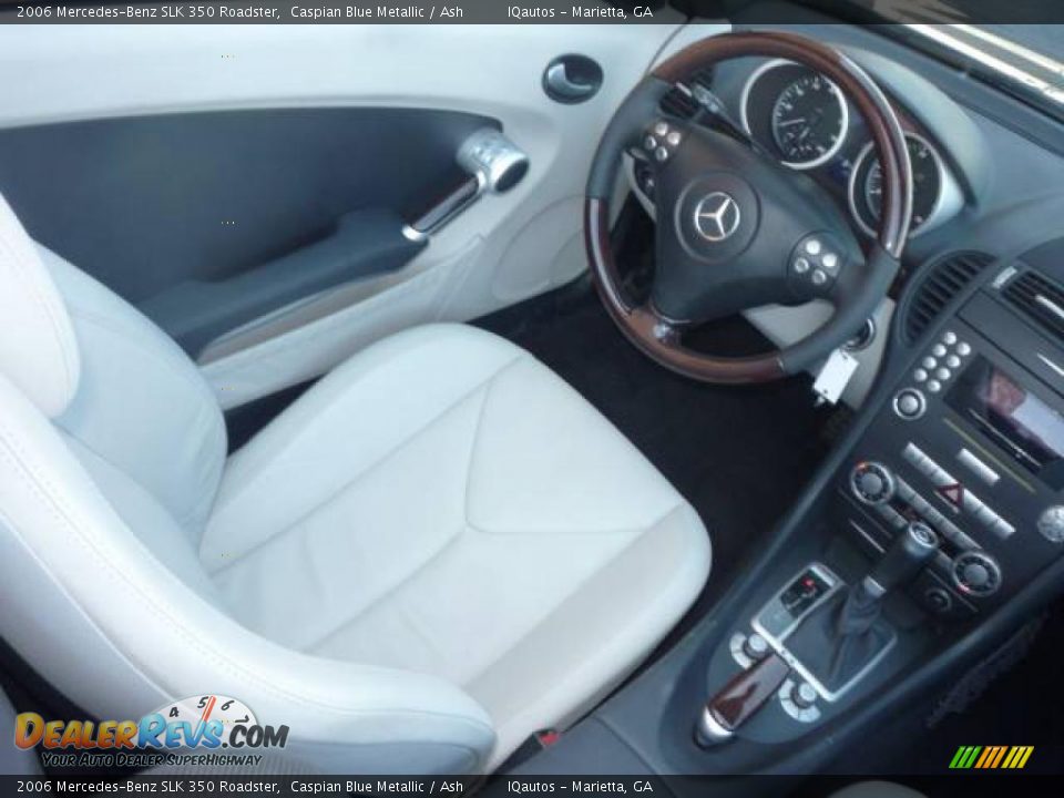 2006 Mercedes-Benz SLK 350 Roadster Caspian Blue Metallic / Ash Photo #29