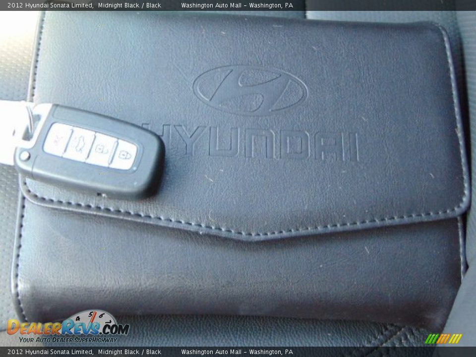 2012 Hyundai Sonata Limited Midnight Black / Black Photo #18