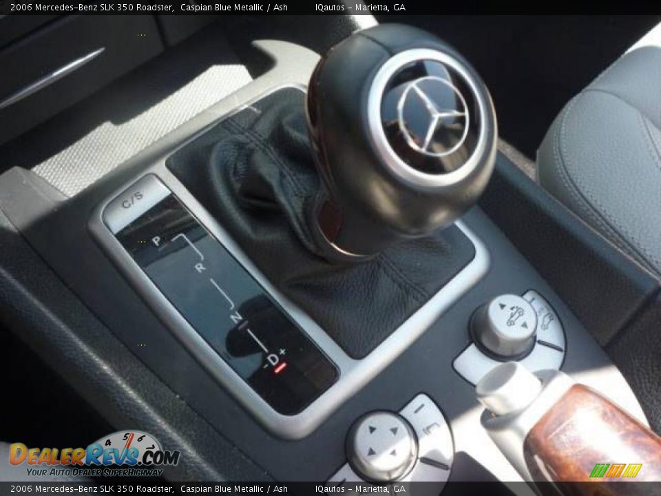 2006 Mercedes-Benz SLK 350 Roadster Caspian Blue Metallic / Ash Photo #34