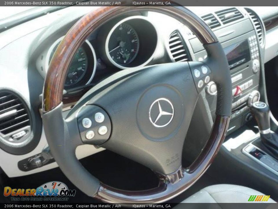 2006 Mercedes-Benz SLK 350 Roadster Caspian Blue Metallic / Ash Photo #36