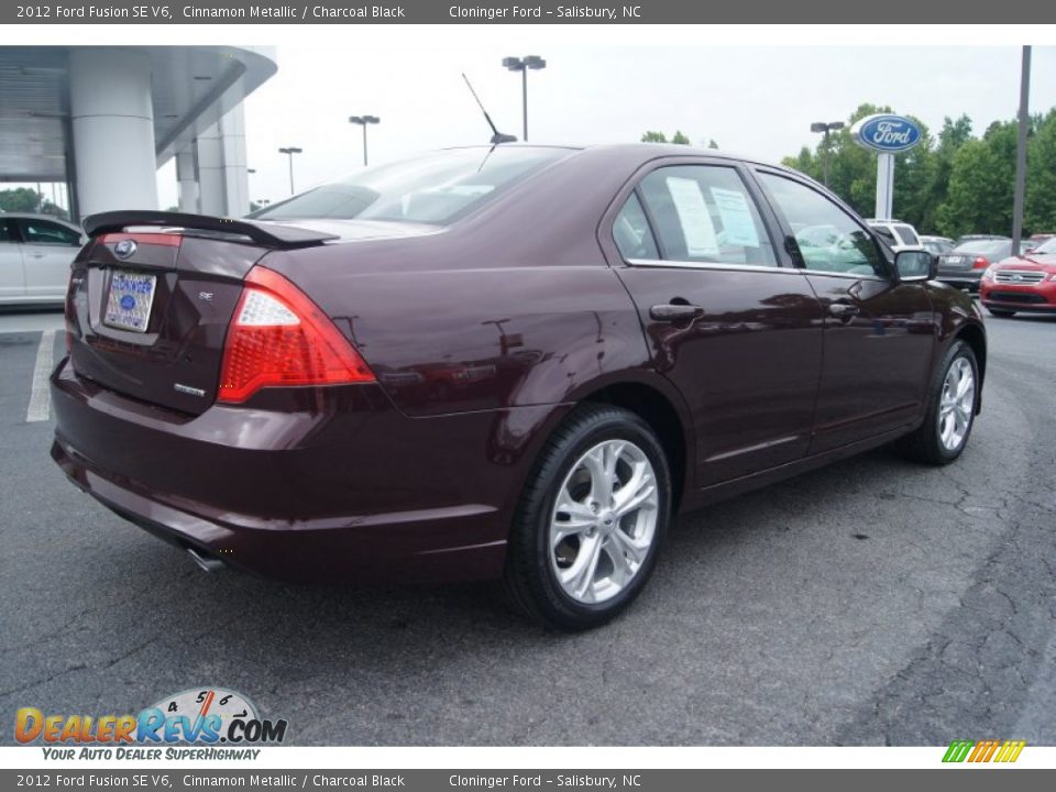 2012 Ford Fusion SE V6 Cinnamon Metallic / Charcoal Black Photo #3
