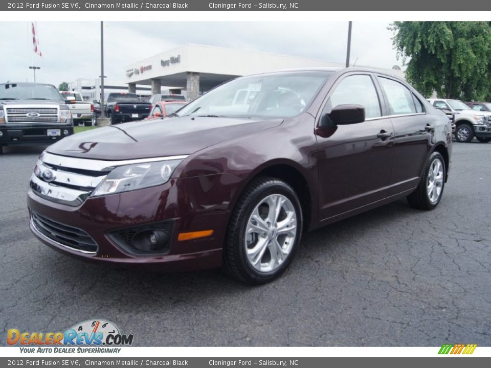 2012 Ford Fusion SE V6 Cinnamon Metallic / Charcoal Black Photo #6
