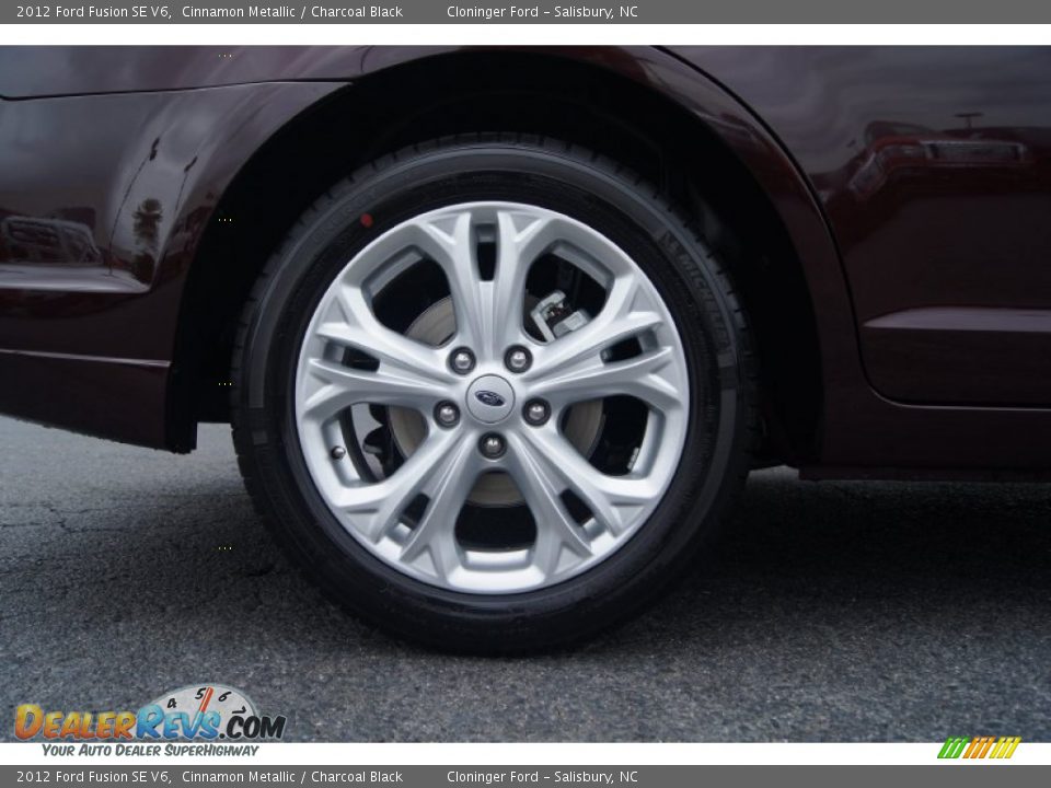 2012 Ford Fusion SE V6 Cinnamon Metallic / Charcoal Black Photo #14