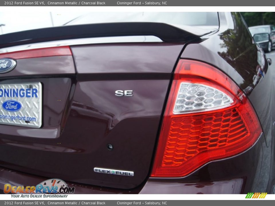 2012 Ford Fusion SE V6 Cinnamon Metallic / Charcoal Black Photo #15
