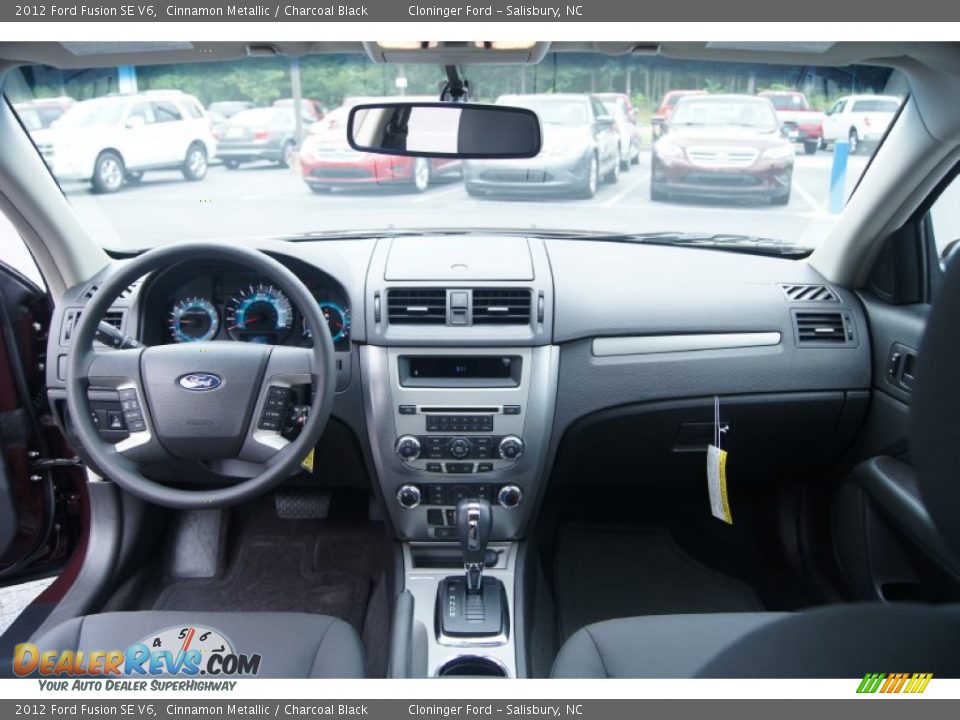 2012 Ford Fusion SE V6 Cinnamon Metallic / Charcoal Black Photo #16