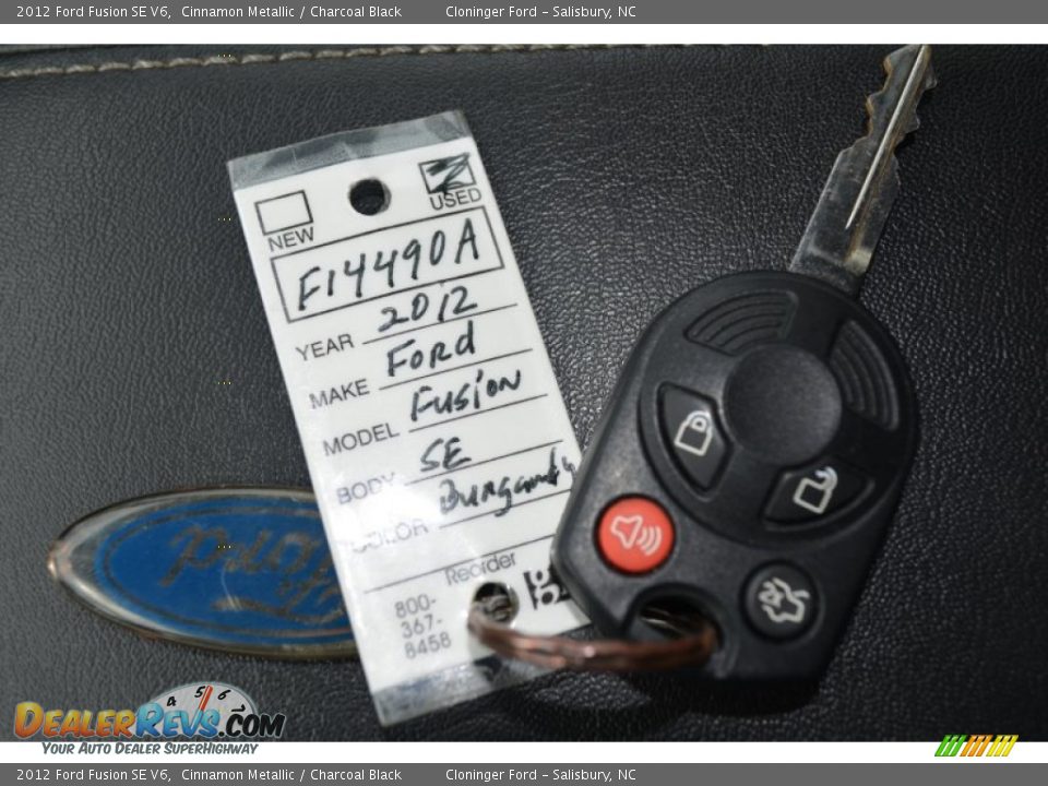2012 Ford Fusion SE V6 Cinnamon Metallic / Charcoal Black Photo #32