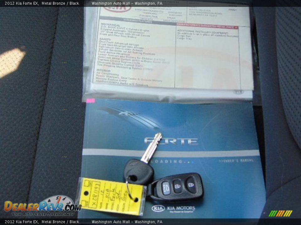 2012 Kia Forte EX Metal Bronze / Black Photo #18