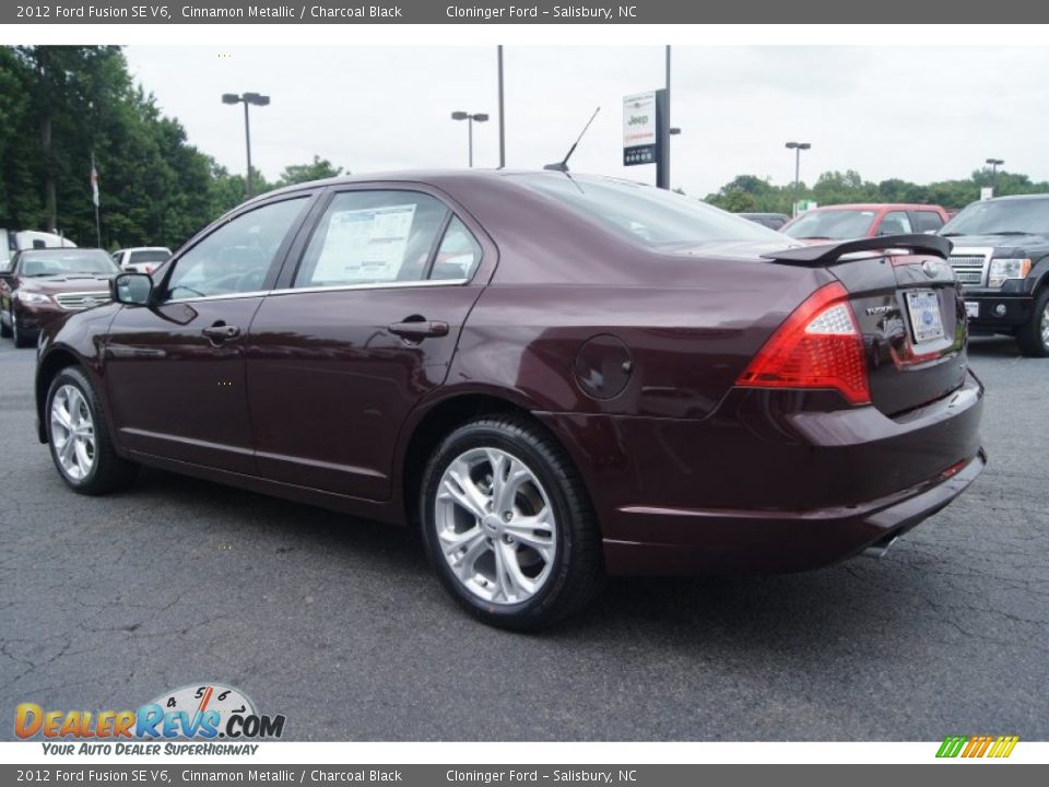 2012 Ford Fusion SE V6 Cinnamon Metallic / Charcoal Black Photo #33
