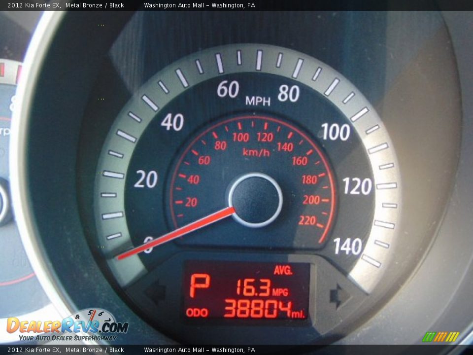 2012 Kia Forte EX Metal Bronze / Black Photo #20