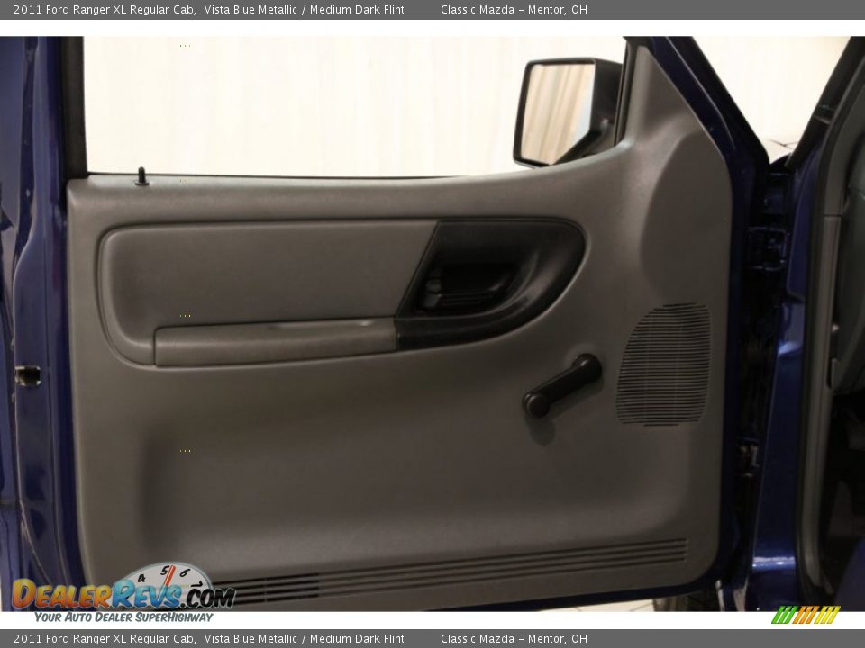 2011 Ford Ranger XL Regular Cab Vista Blue Metallic / Medium Dark Flint Photo #4