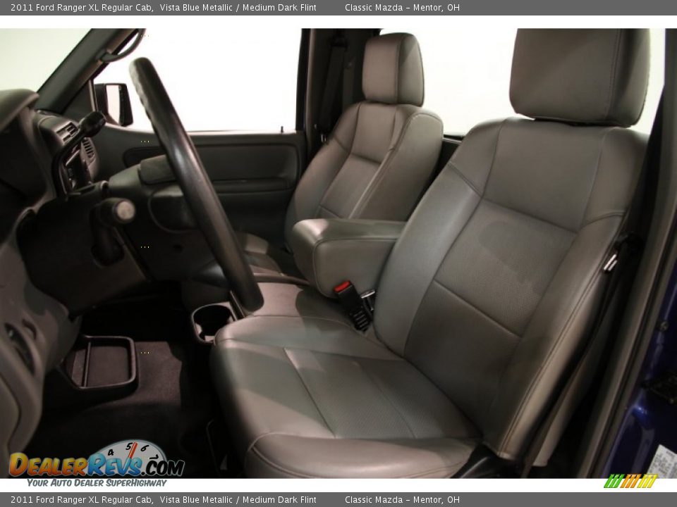 2011 Ford Ranger XL Regular Cab Vista Blue Metallic / Medium Dark Flint Photo #5
