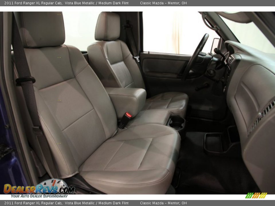 2011 Ford Ranger XL Regular Cab Vista Blue Metallic / Medium Dark Flint Photo #10