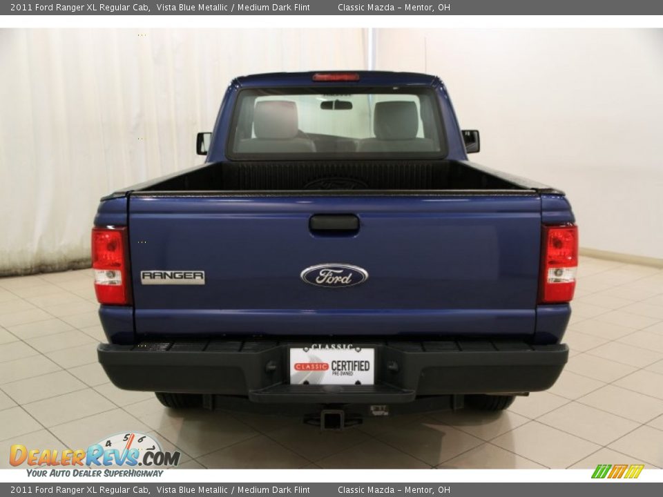 2011 Ford Ranger XL Regular Cab Vista Blue Metallic / Medium Dark Flint Photo #11